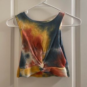 Tye dye crop top size M